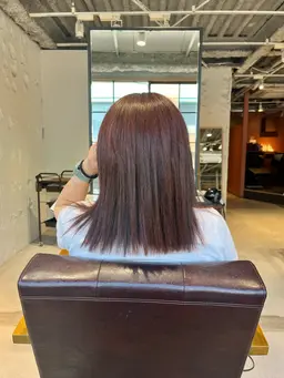 透明感カラー ＋ ファルジュアトリートメント🎈