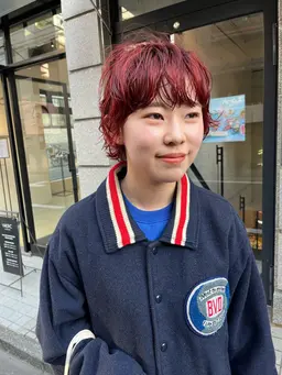 カット＋ブリーチなしダブルカラー＋2stepトリートメント