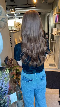 ブリーチ無しダブルカラー🟤