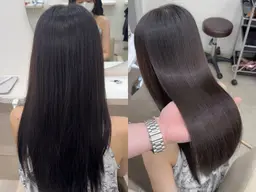 💡【髪質改善】酸性縮毛矯正✨+保湿トリートメント+カット✂️