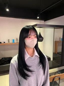 前髪･顔周りポイントストレート