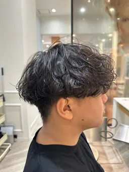 🐝色気爆増🐝色気×こなれ感 波巻きパーマ+似合わせカット【メンズ限定カット+波巻きパーマ⠀】180分