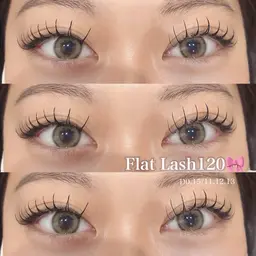 【フラットラッシュ】120本🤍他店付け足し🙆‍♀️オフ＋550円