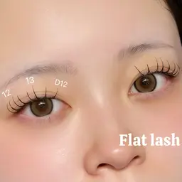 🩶上まつ毛エクステ 𝟭𝟬𝟬本 フラットラッシュ︎︎⟡