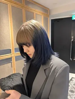 デザインカラー🆗👌🏻ケアブリーチ➕ケアカラー（デザイン料金込み⚡️）[spaシャン+オリジナルトリートメント付]