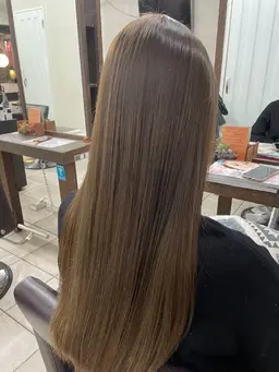 縮毛矯正(ストレートサラサラヘア)+カット