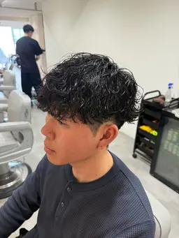 🌊メンズカット＋波巻きパーマ🌊