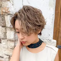 似合わせカット🌺＋ワンカールパーマ🫧(ノーマル)1stepトリートメント✨ボブ／ミディアム／ロング