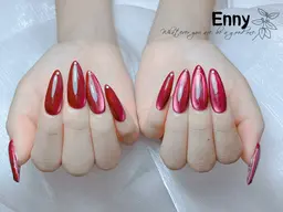 2級持ち研修ネイリスト　チップ長さ出しワンカラーorマグネットワンカラー　￥5980