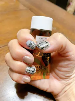 ツイードマグネットネイル