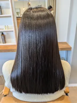 【縮毛矯正】美革ストレート＋カット＋美髪バブル