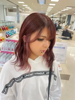 【ミニモ限定Ⓜ️🈹】デザインカラー❤️‍🔥似合わせカット➕インナーカラー➕髪質改善1stepトリートメント🤍