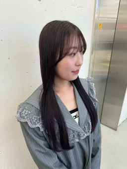 『新規限定価格🌼』カット+ブリーチなしカラー+トリートメント/シャンプーブロー込み