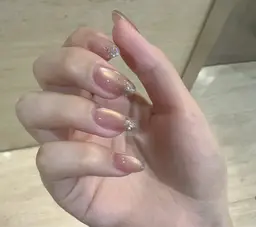 【2級持ち研修ネイリスト】マグネット+ラメグラデーション3980