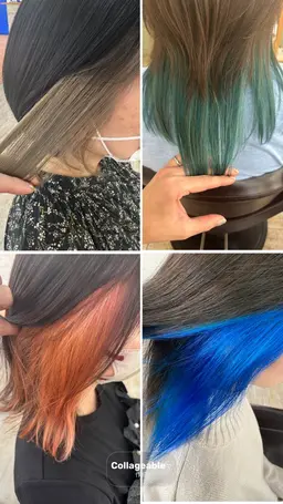 ✂︎♣️大好評♣️お洒落インナーカラー＋質感トリートメント