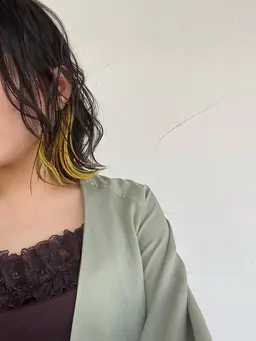【今期トレンド✨️】ブリーチ、ハイライト、インナー、イヤリングカラー対応🫧 ※ロング料金なし‼️