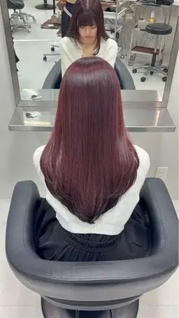 ダブルカラー(ケアブリーチ1回+カラー)+アメイジア2stepトリートメント