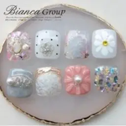 〔初回オフ無料〕フット親指のみデザインコース👣✨【パラジェル/バイオジェル】