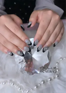 ［期間限定］オフ無し10本フレンチネイル〔スカルプ💎〕