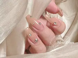 [付け放題]ハンドワンカラー/ラメグラデーション+ ストーンつけ放題 4990円