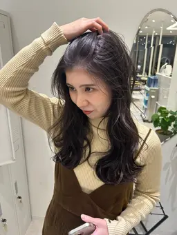 リピート人気No.2🩷髪質改善ケアカラー+3stepトリートメント