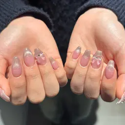 当日予約限定☘️☆{オフあり)   持ち込みシンプルデザイン☆　☘️※パーツ・長さ出し・亀裂補強は追加料金