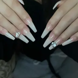 有料パーツ2つ🩵チップ長さだし➕10本アート(オフ込)