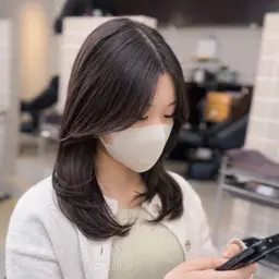 🩵2月限定🩵雰囲気が変わるレイヤーカット+ブリーチなしダブルカラーオリジナルトリートメント