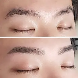 【men'sアイブロウWAX】間引き・カット込み