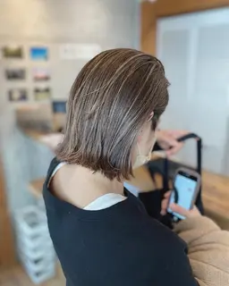 カット＋リタッチカラー＋3ステップ水素トリートメント