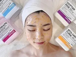 【12月限定】艶肌顔ワックス+クリスティーナパックorハイドロジェリーマスク¥5500