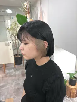 🍭イヤリングカラー🍭カット+インナーカラー+トリートメント