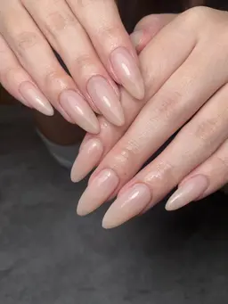 🌷オフ🈚️🎀ワンカラー、ラメグラ10本長さ出し【オフ無し1h】