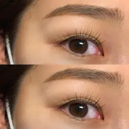 マツエク120本+アイブロウ 眉デザイン+眉周りWAX脱毛+眉メイク