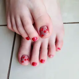 【フット】親指1本アート🦶🏻✨フットバス付き※オフ＆ケア込み