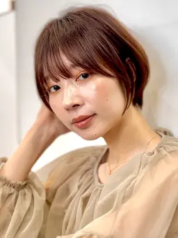 【前髪ストレート】前髪ストレート+前髪カット/縮毛矯正/髪質改善/ショートボブ/ショート/ボブ/マッシュショート/