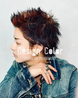 【センター分け！スパイキー！】メンズカット‼️