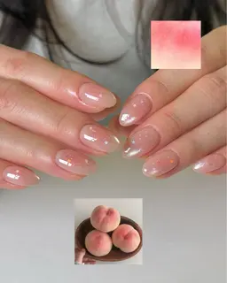 チーク/カラーグラデーションネイル