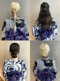 【U25】浴衣着付+ヘアセット🎆