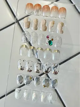 2700円(材料費)／ハンド(オフあり　シンプル定額デザイン)