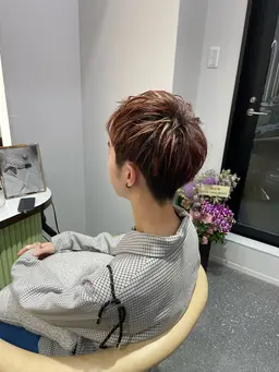 ✂️メンズカット➕デザインパーマ🌀ReFaウルトラファインバブル洗浄付き