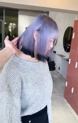 💚可愛くオシャレに💚カット+デザインカラー（ブリーチ込み）+カラーキリタッチも〇 韓国／ダブルカラー/ブリーチ