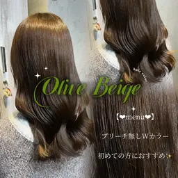 【🩷ྀི平日限定🩷ྀི】透明感ワンカラー+カット+シルクコーティングトリートメント🪽