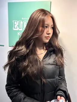 🌿透明感たっぷり🌿|コントラスト海外風ハイライト（アルティスト使用＋艶TR）