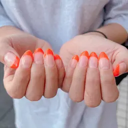 💕クリアベースのフレンチネイル💕6000