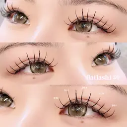 💡LEDマツエク140本フラットラッシュ🍓コーティング付き❤️来店履歴有+1500円