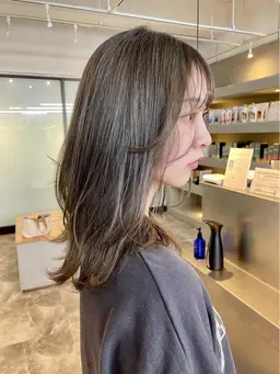 【✨️平日限定クーポン✨️】【透明感◎】カット＋ブリーチなしWカラー