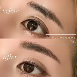 《年末限定》骨格眉デザイン＋間引きWAX込　こちらは撮影モデルの方になります。※お写真撮らせて頂きます。