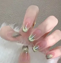 【Hand】🎗️きれいなマグネットフレンチ/ミラーフレンチ🎗️パラジェルあり💗