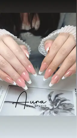 ✨チップ長さ出し✨【おすすめ】ワンカラー/マグネット/ラメ＋10本フレンチ